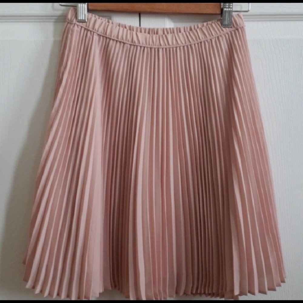 Blush Banana Republic Pleated Skirt